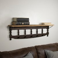 Two Tone Wooden Wall Shelf