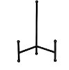 5 Inch Distressed Black Metal Tabletop Easel