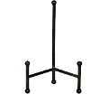6 Inch Distressed Black Metal Tabletop Easel