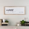 Clearance White and Black Wanderlust Sign with Natural Wood Frame