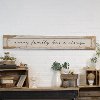 Distressed White and Black Wooden Every Family Sign