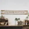 Distressed White and Black Wooden Every Family Sign