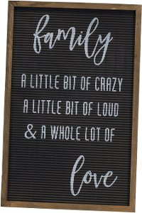 Black, White and Brown A Little Bit Family Wood Sign-2