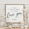 White, Brown, and Black Love You Longer Wooden Sign