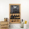 Wooden Black and White Kitchen Conversion Chart with Spoons