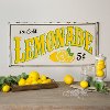 Yellow, White, Green and Black Lemonade Metal Sign