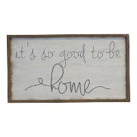 Brown, White and Black Good To Be Home Wooden Sign-2