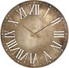 Over-sized Round Antique Champagne Iron Wall Clock - Henrik