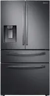RF28R7201SG Samsung 28 cu ft 4 Door French Door Refrigerator - Black Stainless Steel