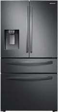 RF28R7201SG Samsung 28 cu ft 4 Door French Door Refrigerator - Black Stainless Steel