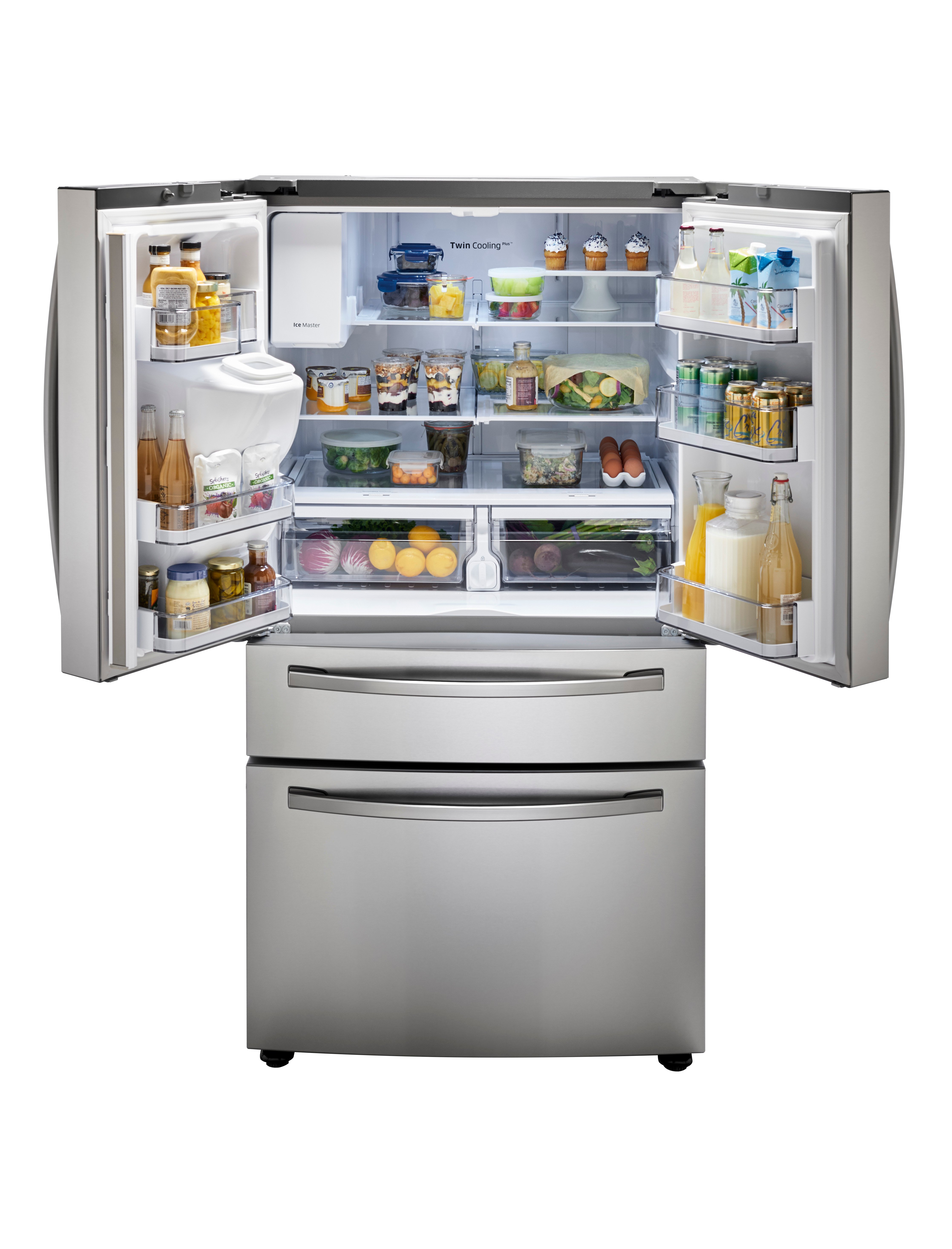 RF24R7201SR Samsung 22.6 cu ft French 4 Door Smart Refrigerator - Counter Depth, 36 W Stainless Steel-2