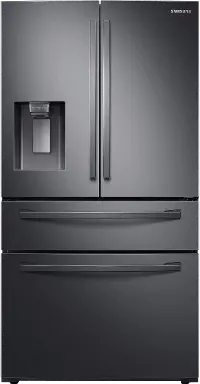 RF24R7201SG Samsung 22.6 cu ft 4 Door Refrigerator - Counter Depth Black Stainless Steel
