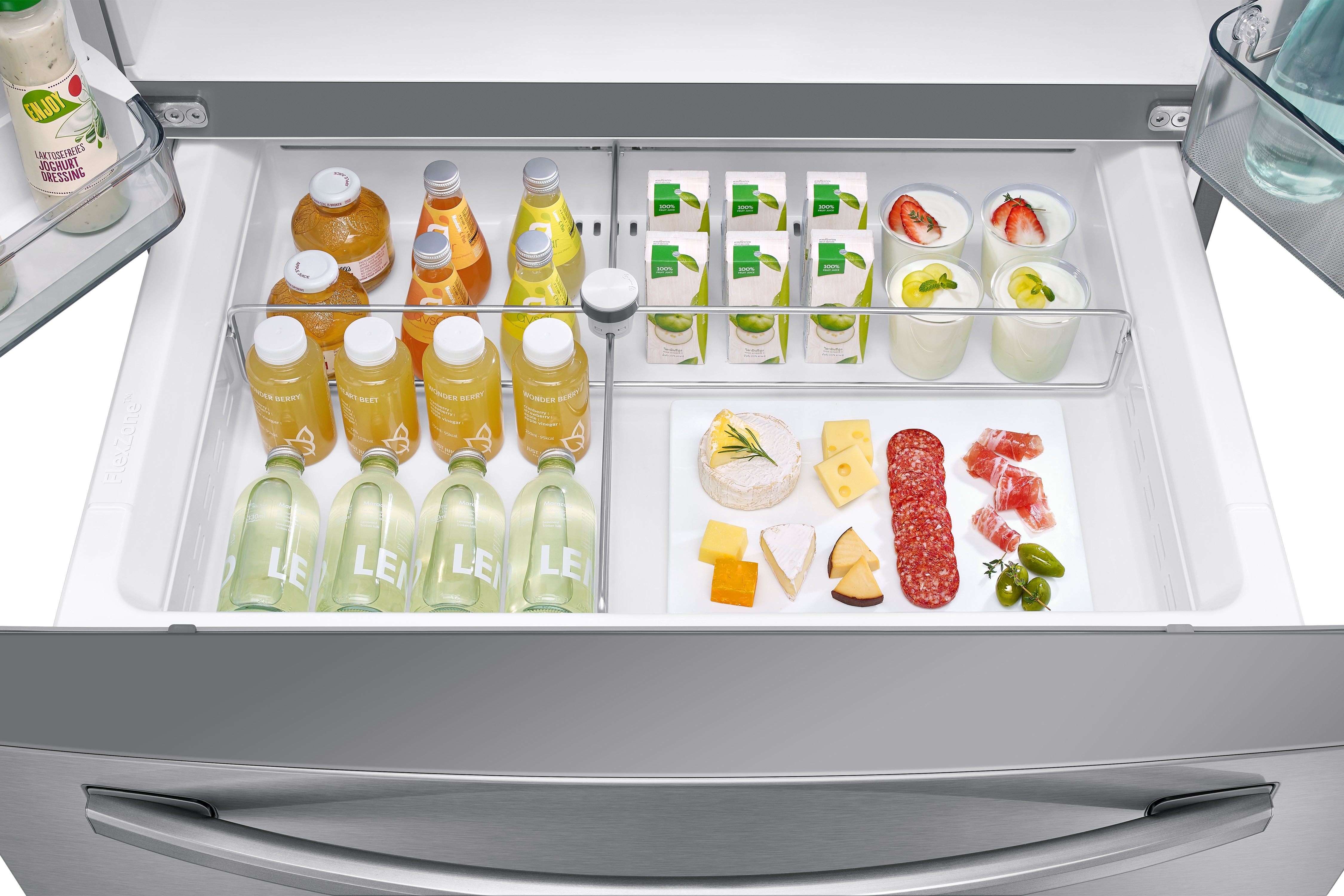RF28R7351SR Samsung French Door Food Showcase Refrigerator - 27.8 cu ft 36 W Fingerprint Resistant Stainless Steel-4