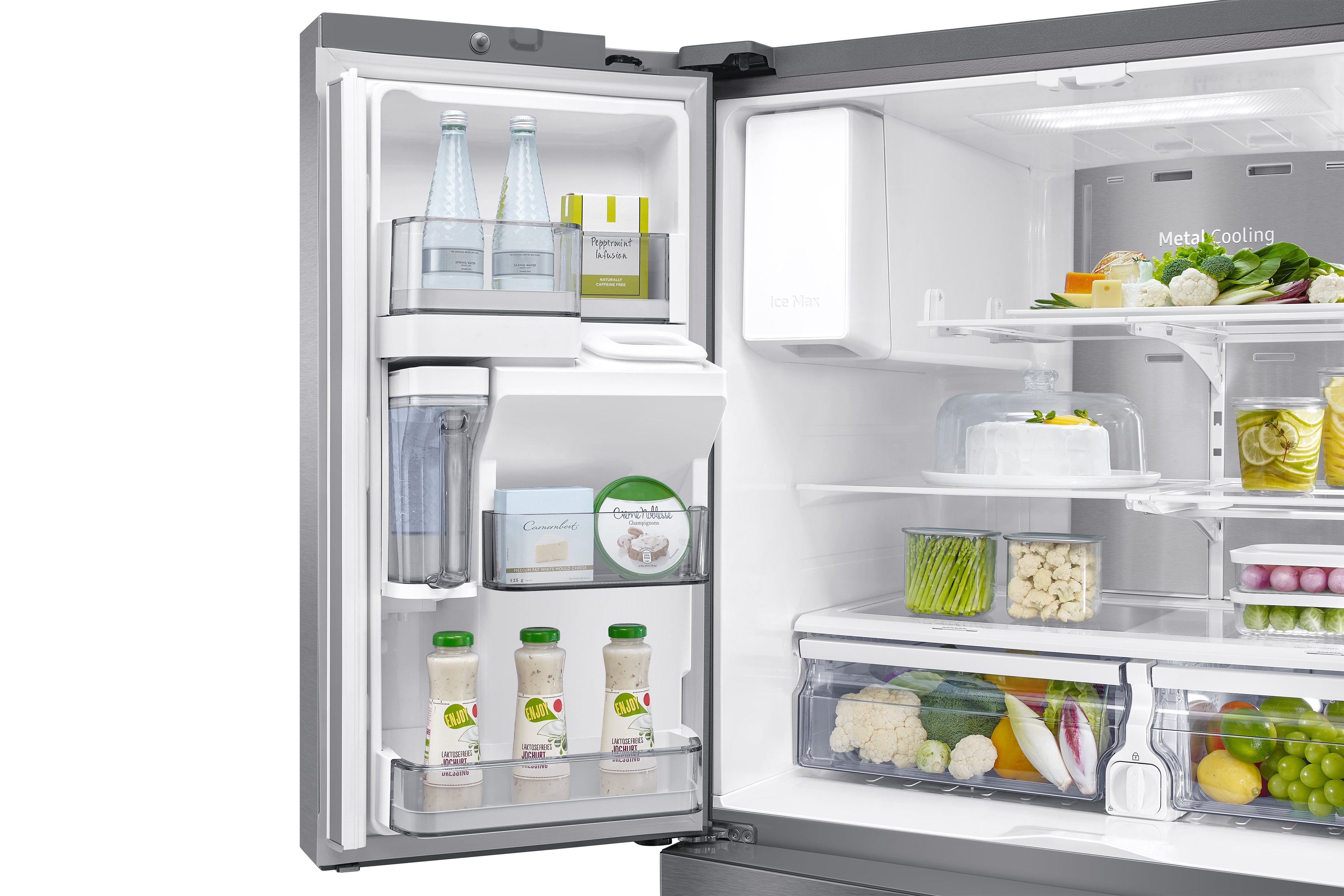 RF28R7351SR Samsung French Door Food Showcase Refrigerator - 27.8 cu ft 36 W Fingerprint Resistant Stainless Steel-6