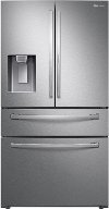 RF28R7351SR Samsung French Door Food Showcase Smart Refrigerator - 27.8 cu. ft., 36 Inch Fingerprint Resistant Stainless Steel