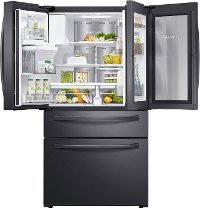 RF28R7351SG Samsung French Door Food Showcase Smart Refrigerator - 27.8 cu. ft., 36 Inch Black Stainless Steel-2