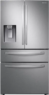 RF22R7351SR Samsung 22.4 cu ft 4 Door Refrigerator - Counter Depth Stainless Steel