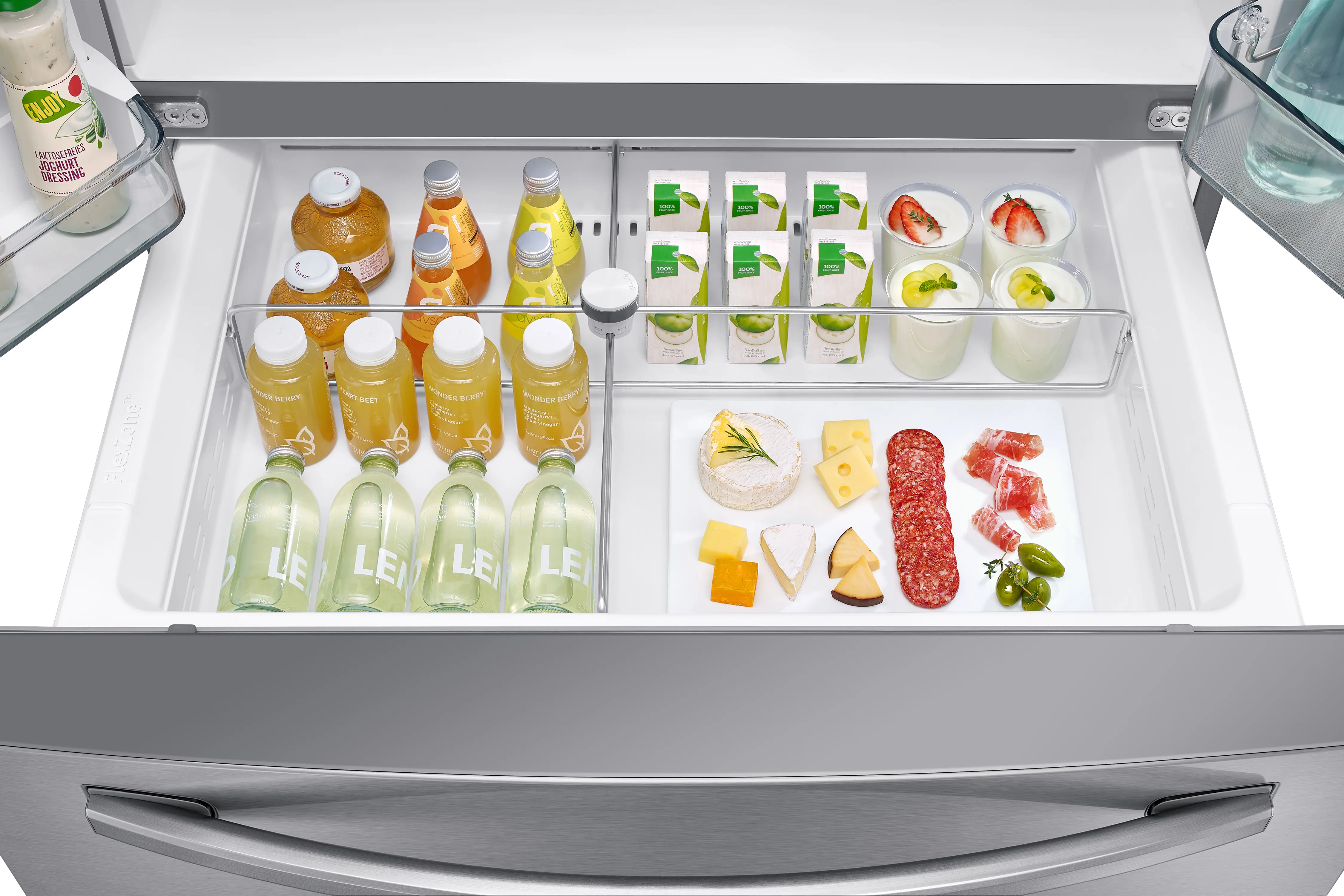 RF22R7351SR Samsung 22.4 cu ft 4 Door Refrigerator - Counter Depth Stainless Steel-4