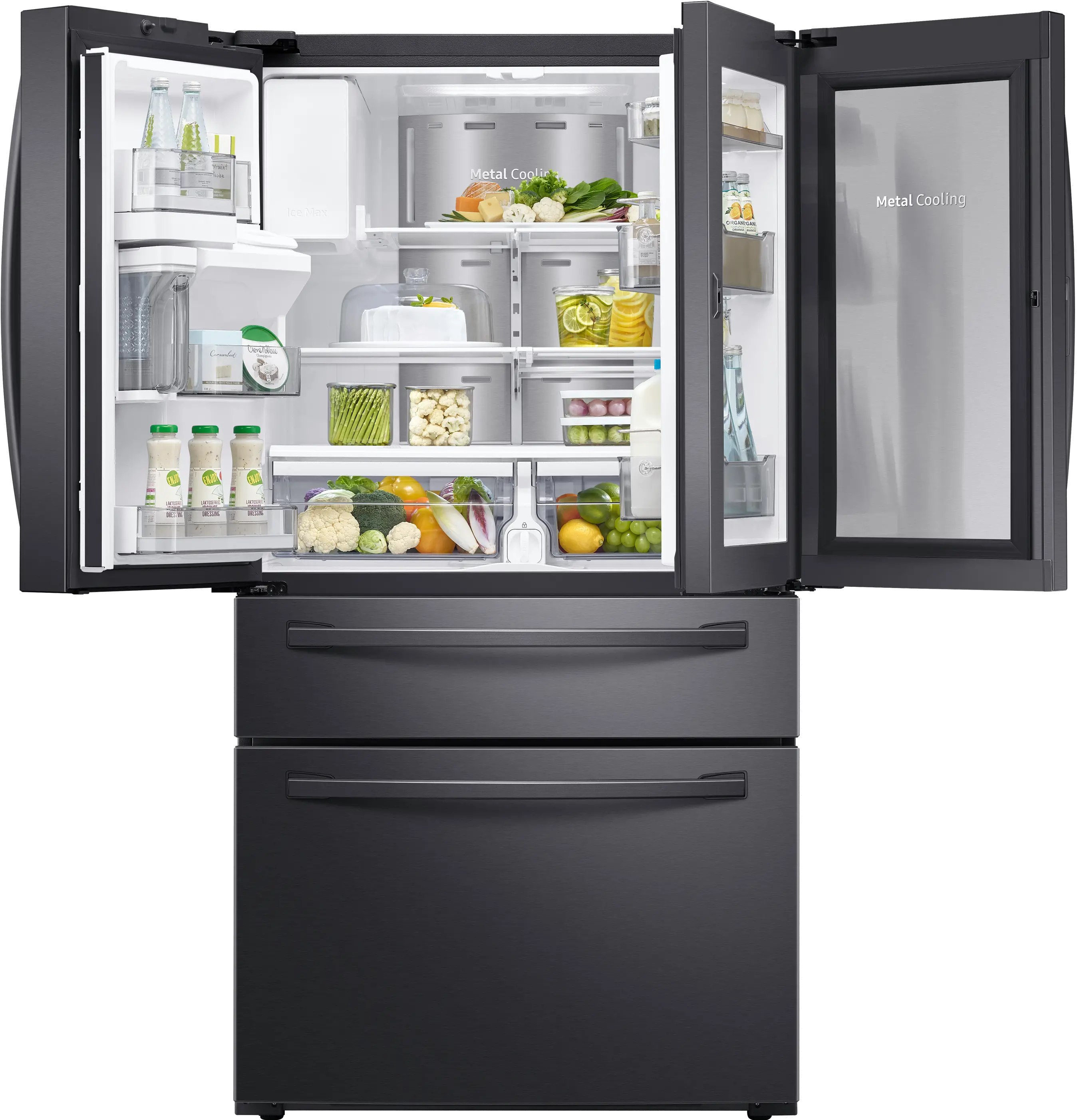 RF22R7351SG Samsung 22.4 cu ft 4 Door Refrigerator - Counter Depth Stainless Steel-3