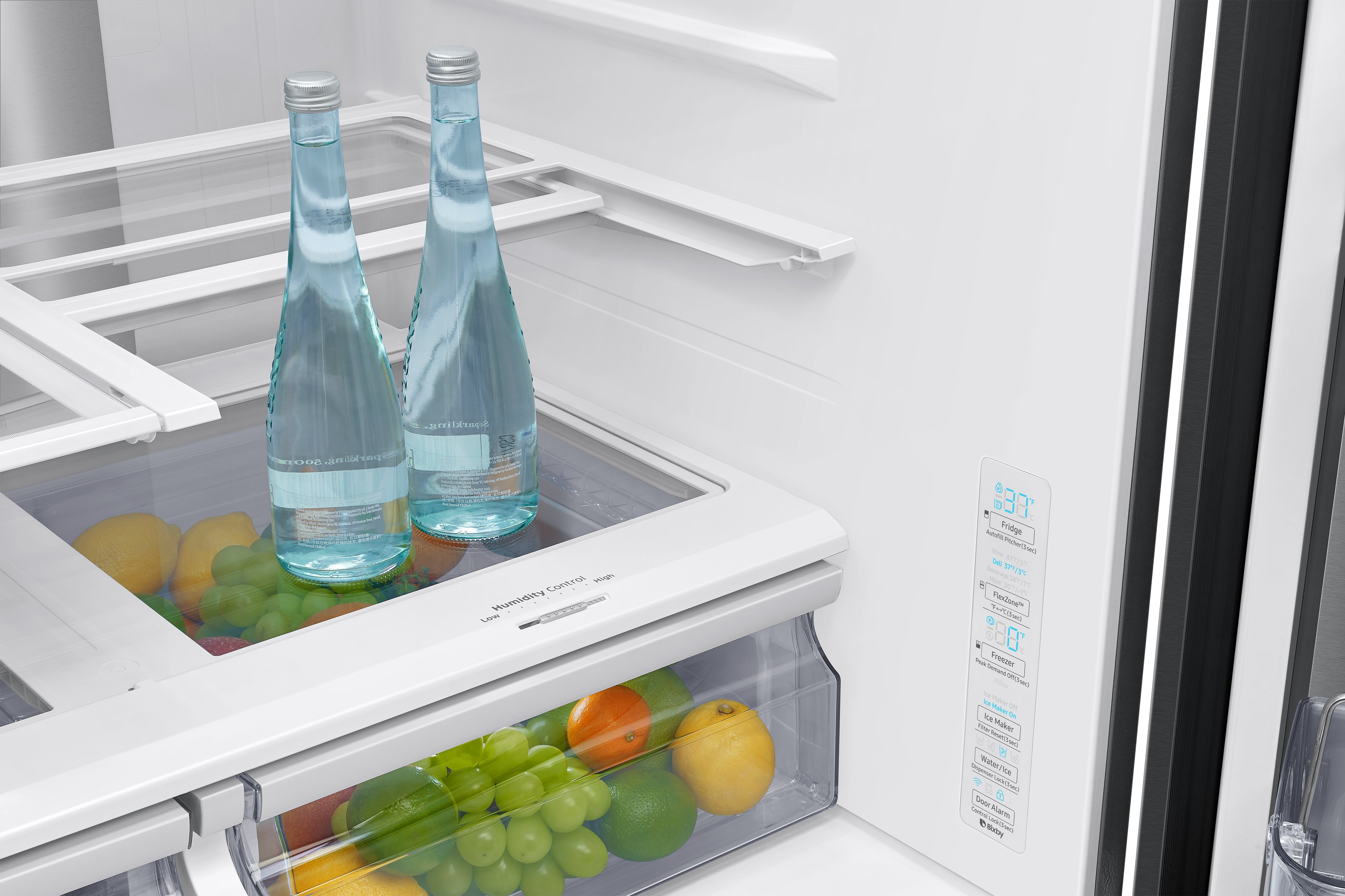 RF22R7351SG Samsung 22.4 cu ft Counter Depth French Door Refrigerator with Food Showcase - 36 W Black Stainless Steel-6
