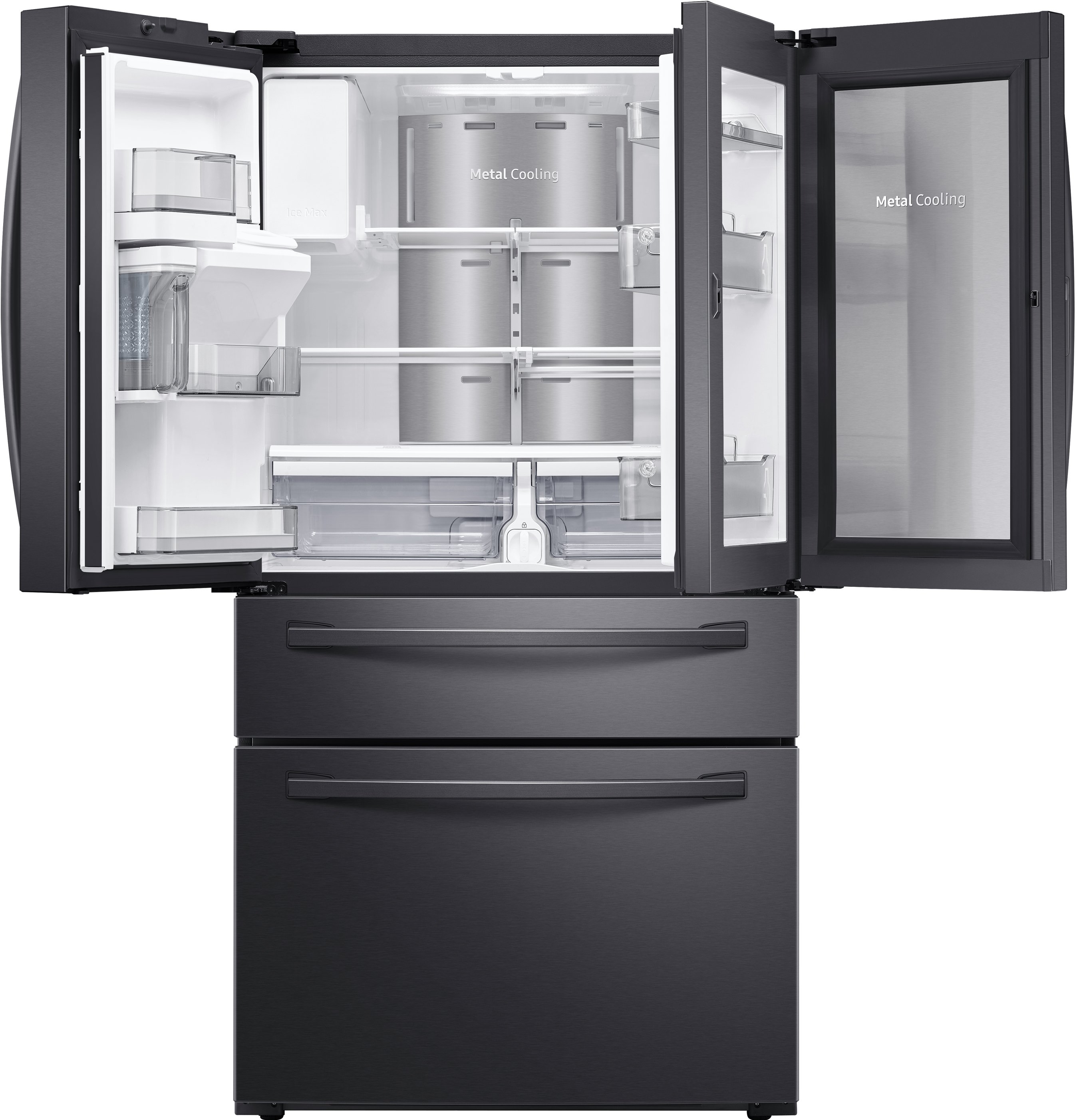 RF22R7351SG Samsung 22.4 cu ft Counter Depth French Door Refrigerator with Food Showcase - 36 W Black Stainless Steel-8