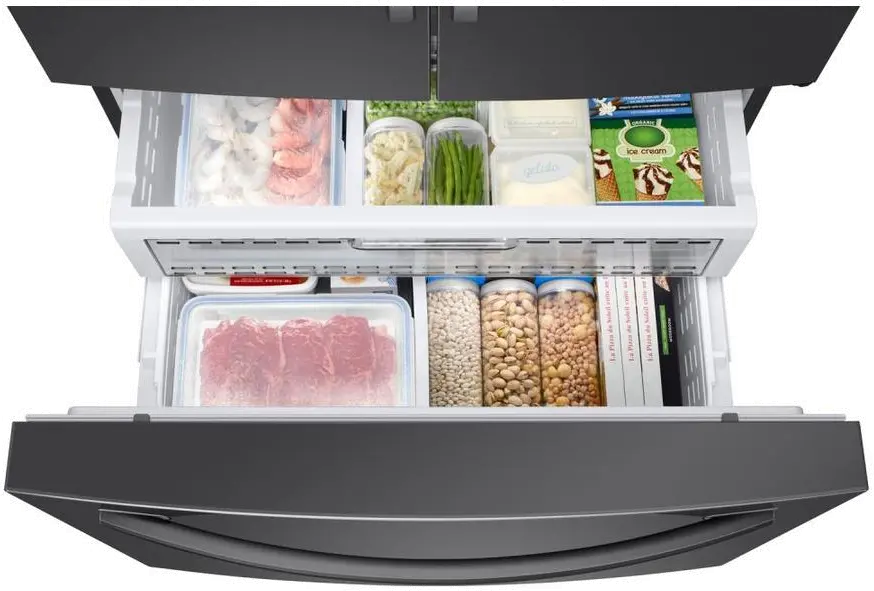 RF28R6201SG Samsung 28 cu ft French Door Refrigerator - Black Stainless Steel-7