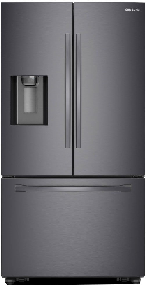 RF28R6201SG Samsung 28 cu ft French Door Smart Refrigerator - 36 W Black Stainless Steel-1