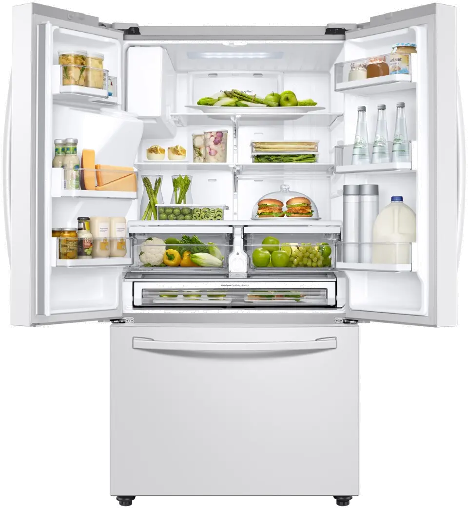 RF28R6202WW Samsung 28 cu ft French Door Refrigerator - White-3