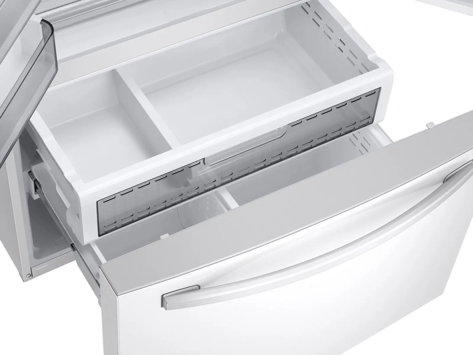 RF28R6202WW Samsung 28 cu ft French Door Refrigerator - White-6