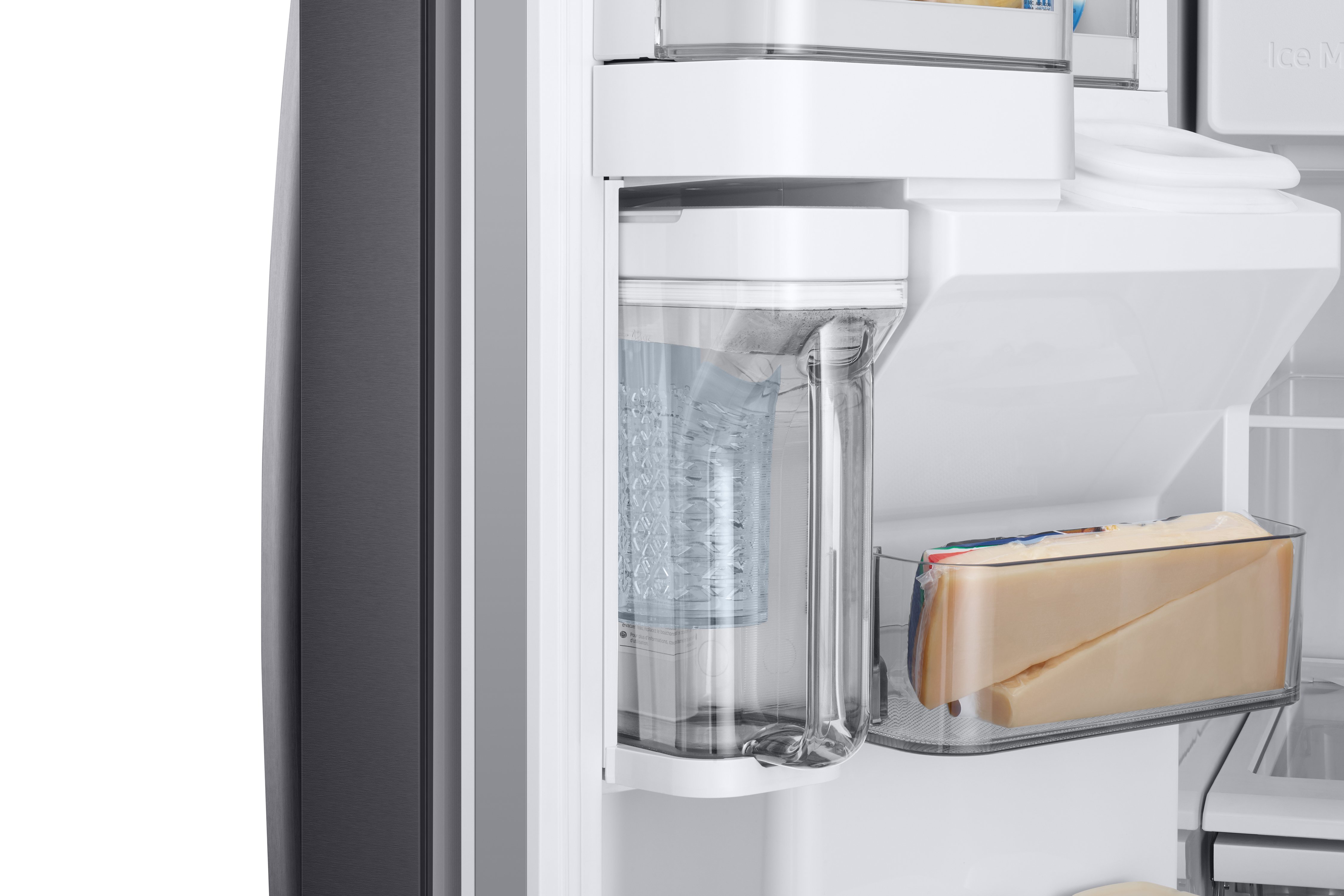 RF28R6301SG Samsung 28 cu ft French Door-in-Door Smart Refrigerator - 36 W Black Stainless Steel-4