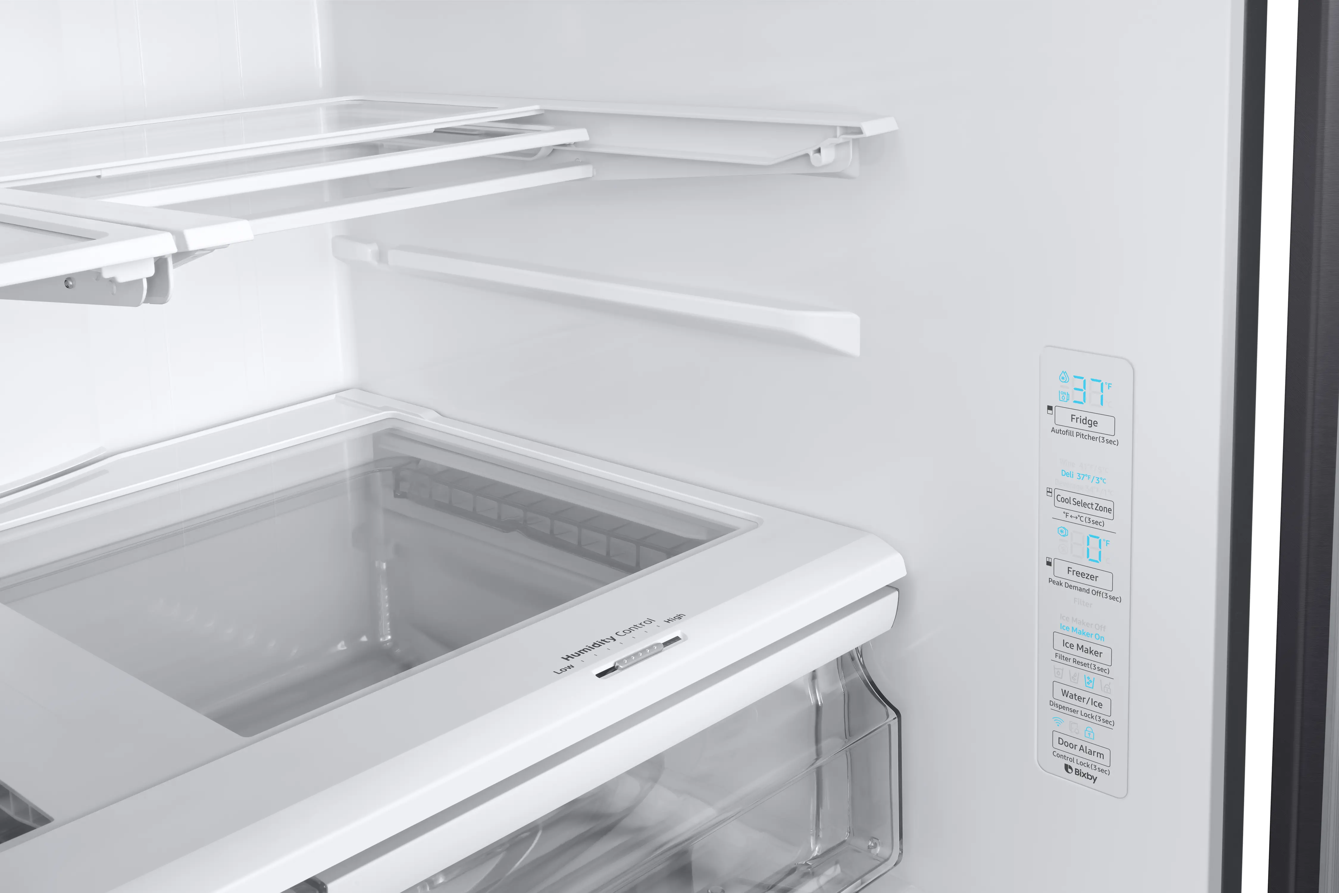 RF28R6301SG Samsung 28 cu ft French Door in Door Smart Refrigerator - Black Stainless Steel-8