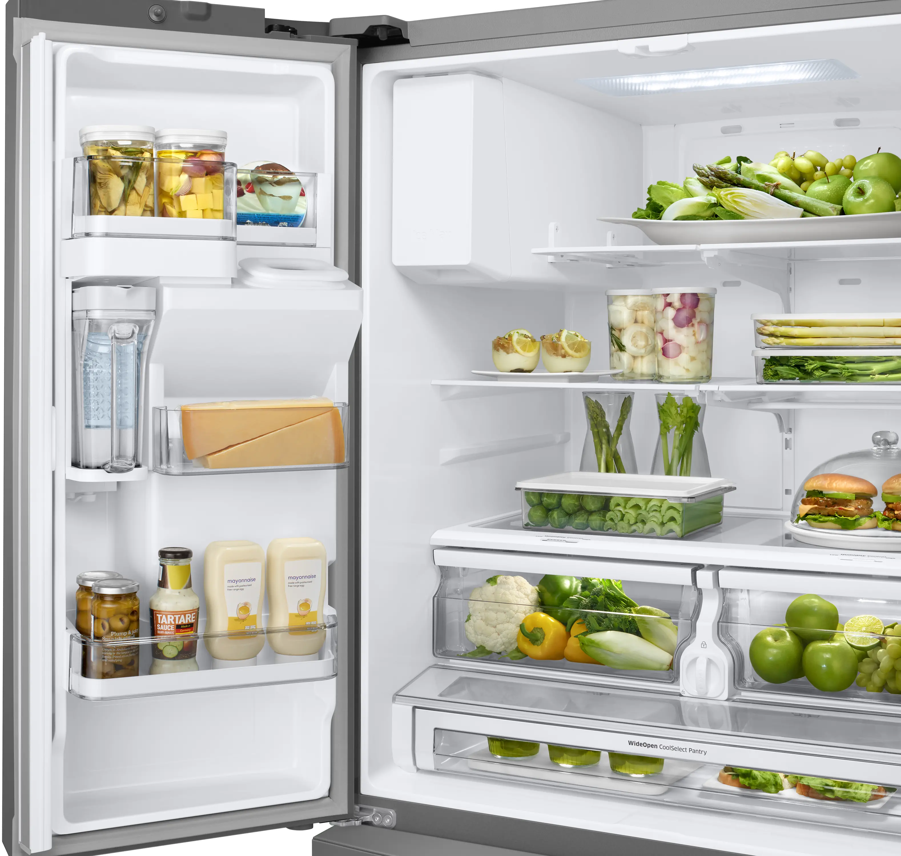 RF28R6301SR Samsung 28 cu ft French Door in Door Refrigerator - Stainless Steel-3