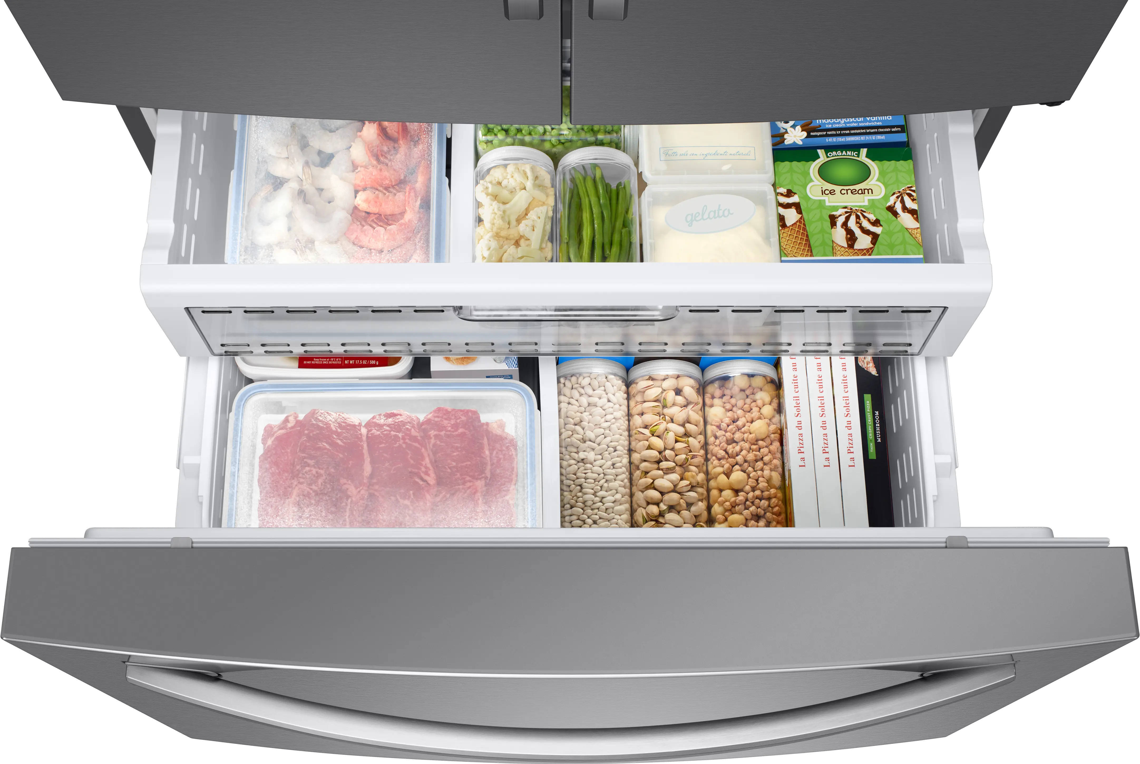 RF28R6301SR Samsung 28 cu ft French Door in Door Refrigerator - Stainless Steel-7