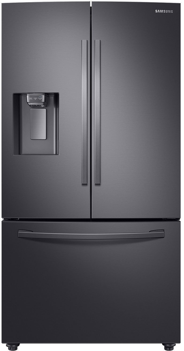 RF23R6201SG Samsung 22.6 cu ft French Door Counter Depth Refrigerator - 36 W Black Stainless Steel-1