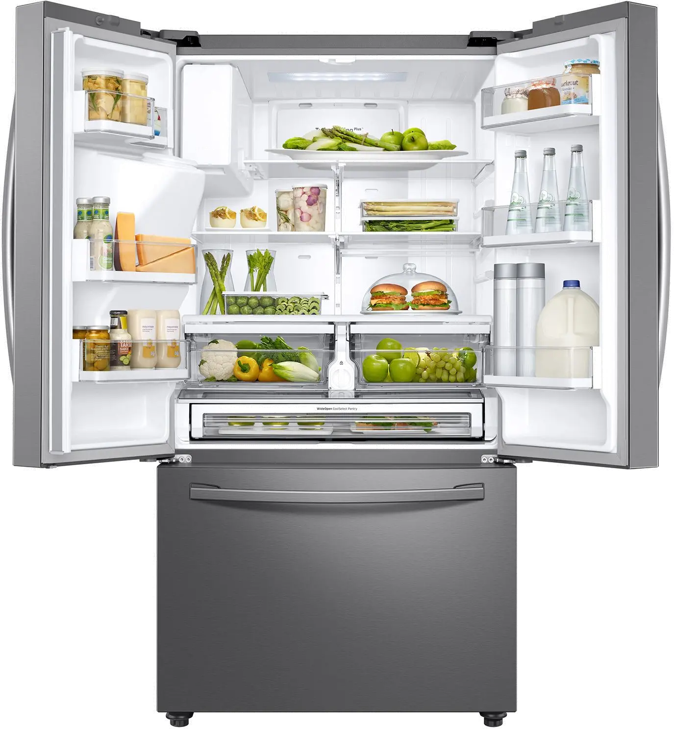 RF23R6201SR Samsung 22.6 cu ft French Door Refrigerator - Counter Depth Stainless Steel-2