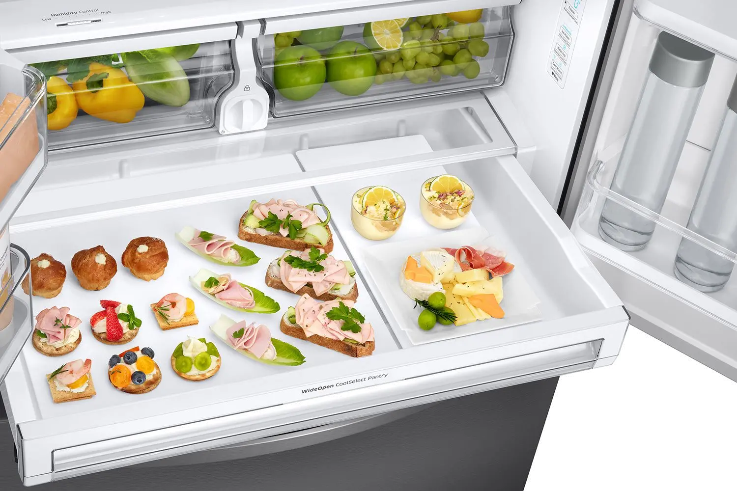 RF23R6201SR Samsung 22.6 cu ft French Door Refrigerator - Counter Depth Stainless Steel-4