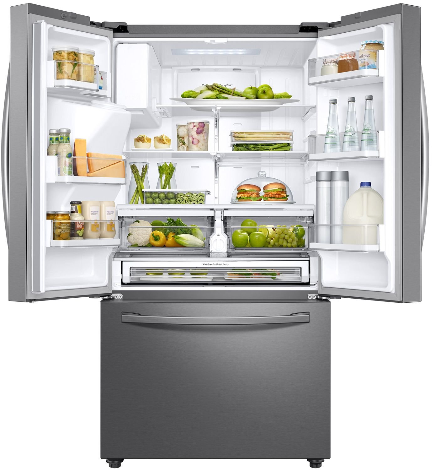 RF23R6201SR Samsung 22.6 cu ft French Door Smart Counter Depth Refrigerator - 36 W Stainless Steel-2