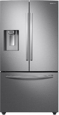 RF23R6201SR Samsung 22.6 cu. ft. French Door Smart Refrigerator - 36 Inch Counter Depth Stainless Steel
