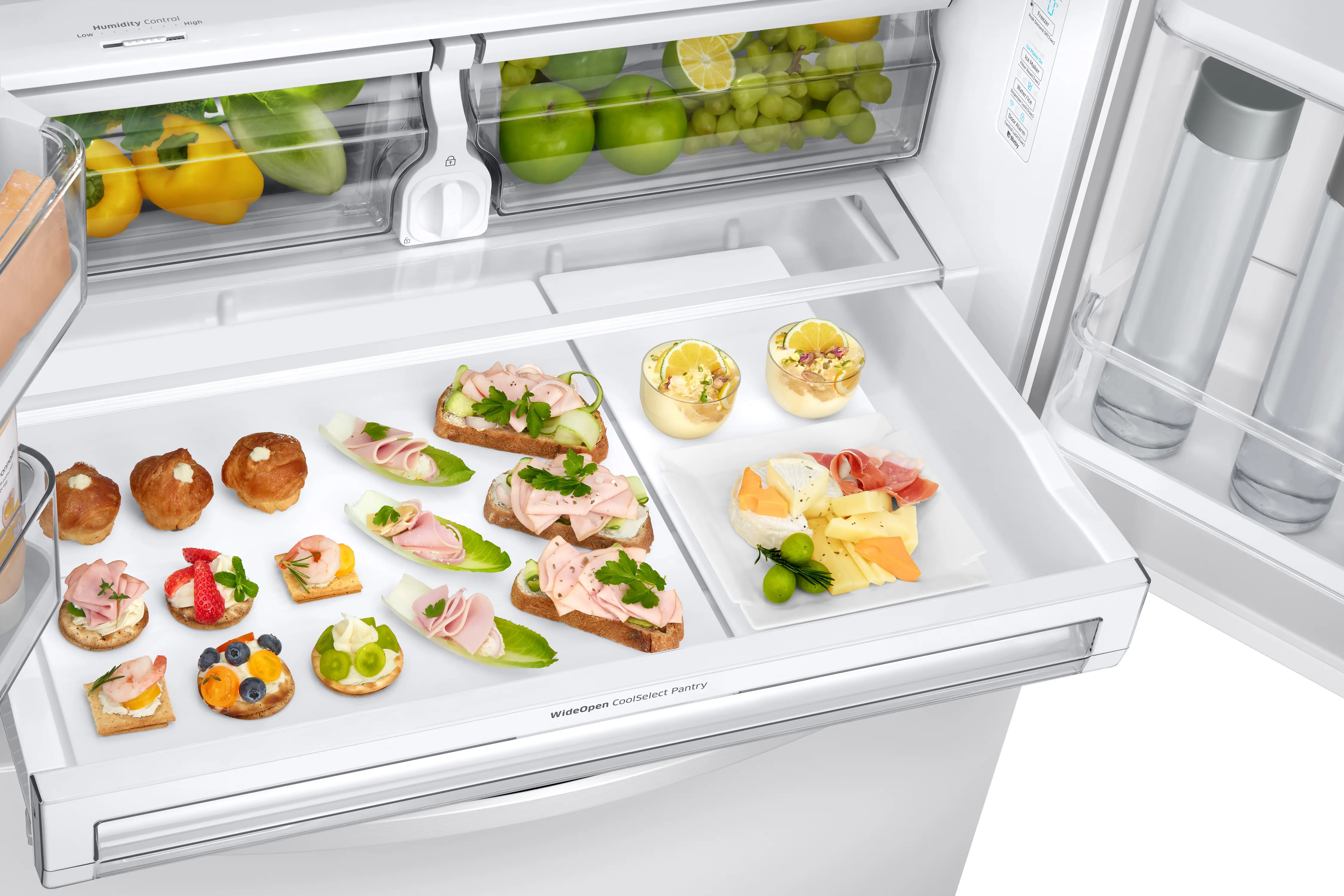 RF23R6201WW Samsung 22.6 cu ft French Door Smart Refrigerator - Counter Depth 36 W White-4