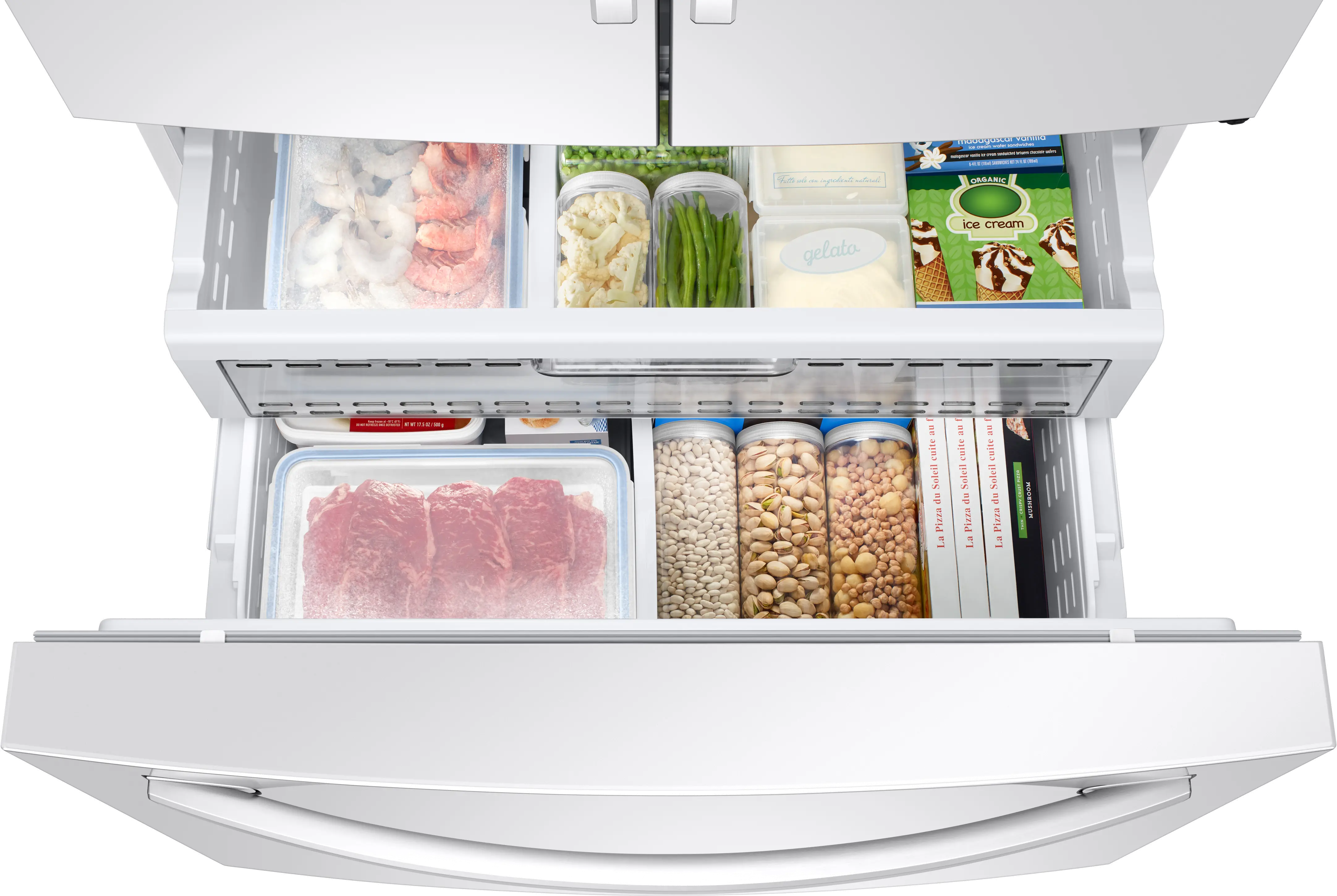 RF23R6201WW Samsung 22.6 cu ft French Door Smart Refrigerator - Counter Depth 36 W White-5