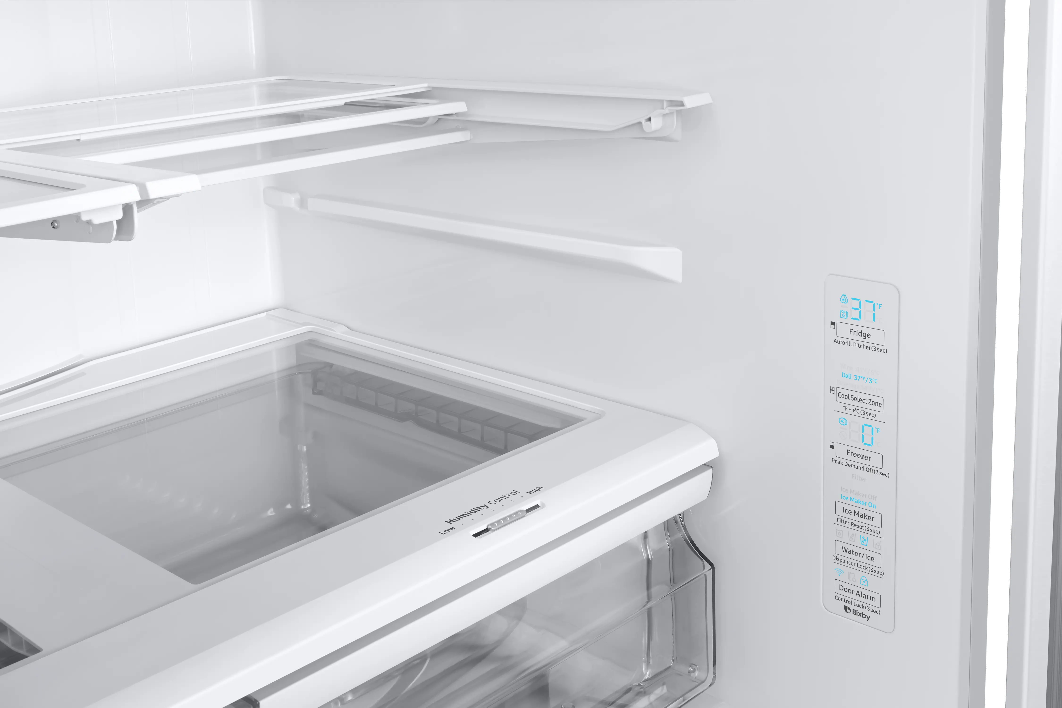 RF23R6201WW Samsung 22.6 cu ft French Door Smart Refrigerator - Counter Depth 36 W White-7