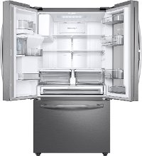 RF23R6301SR Samsung Counter Depth French Door-in-Door Refrigerator - 22.5 cu. ft., 36 Inch Stainless Steel with Smart Home Features-4