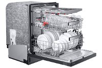 DW80R9950UG Samsung 24 Inch Dishwasher with a Linear Wash System - Black Stainless Steel-2