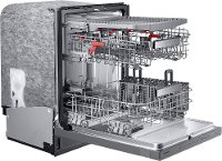 DW80R9950US Samsung 24 Inch Dishwasher with a Linear Wash System - Stainless Steel-2