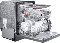 DW80R9950US Samsung 24 Inch Dishwasher with a Linear Wash System - Stainless Steel-3