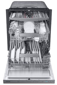 DW80R9950UT Samsung 24 Inch Dishwasher with a Linear Wash System - Tuscan Stainless Steel-3
