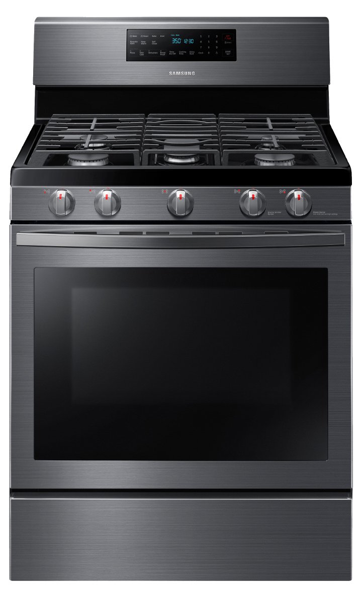 NX58R5601SG Samsung Gas Convection Range - Black Stainless Steel-1