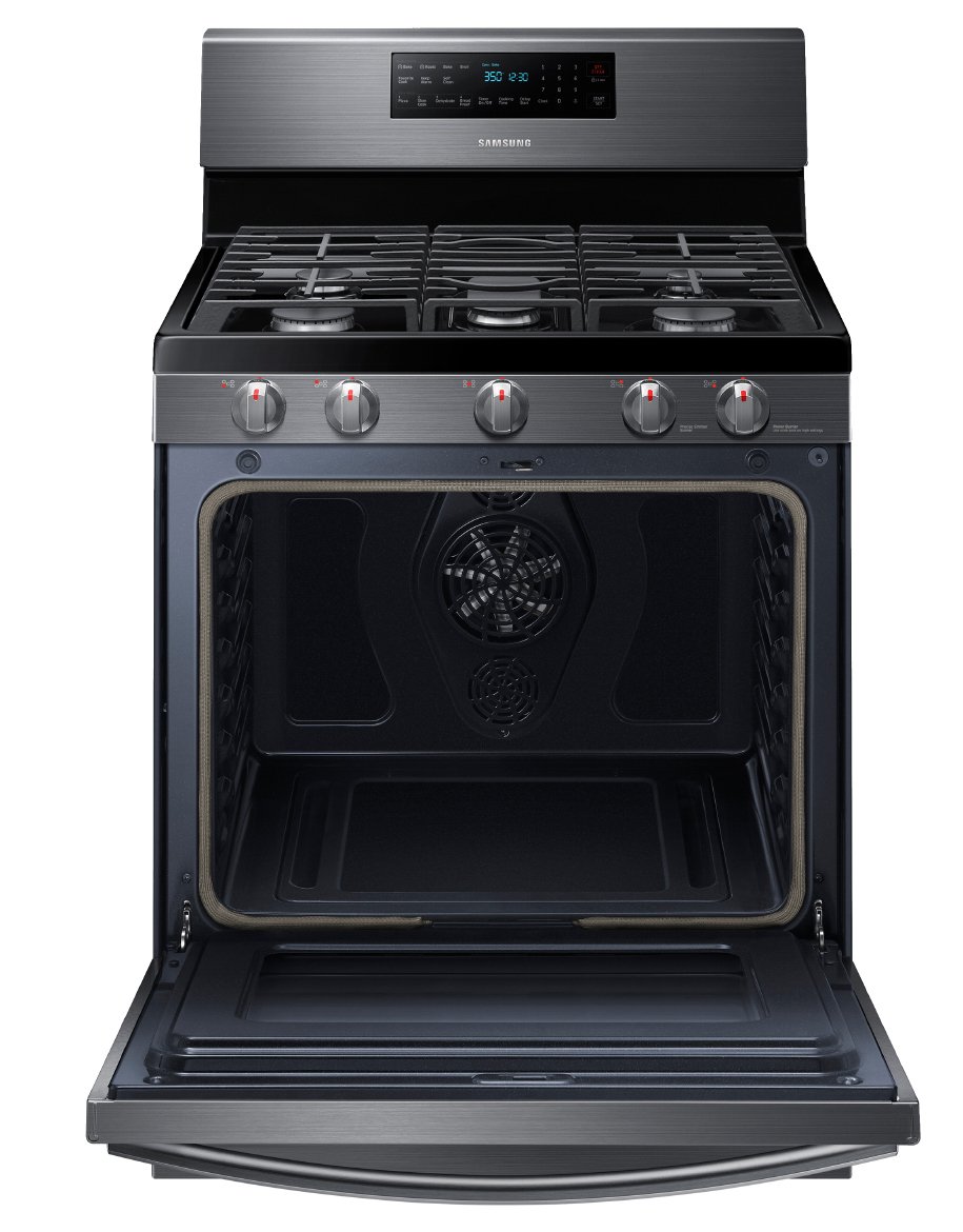 NX58R5601SG Samsung Gas Convection Range - Black Stainless Steel-2
