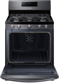 NX58R5601SG Samsung Gas Convection Range - Black Stainless Steel-2