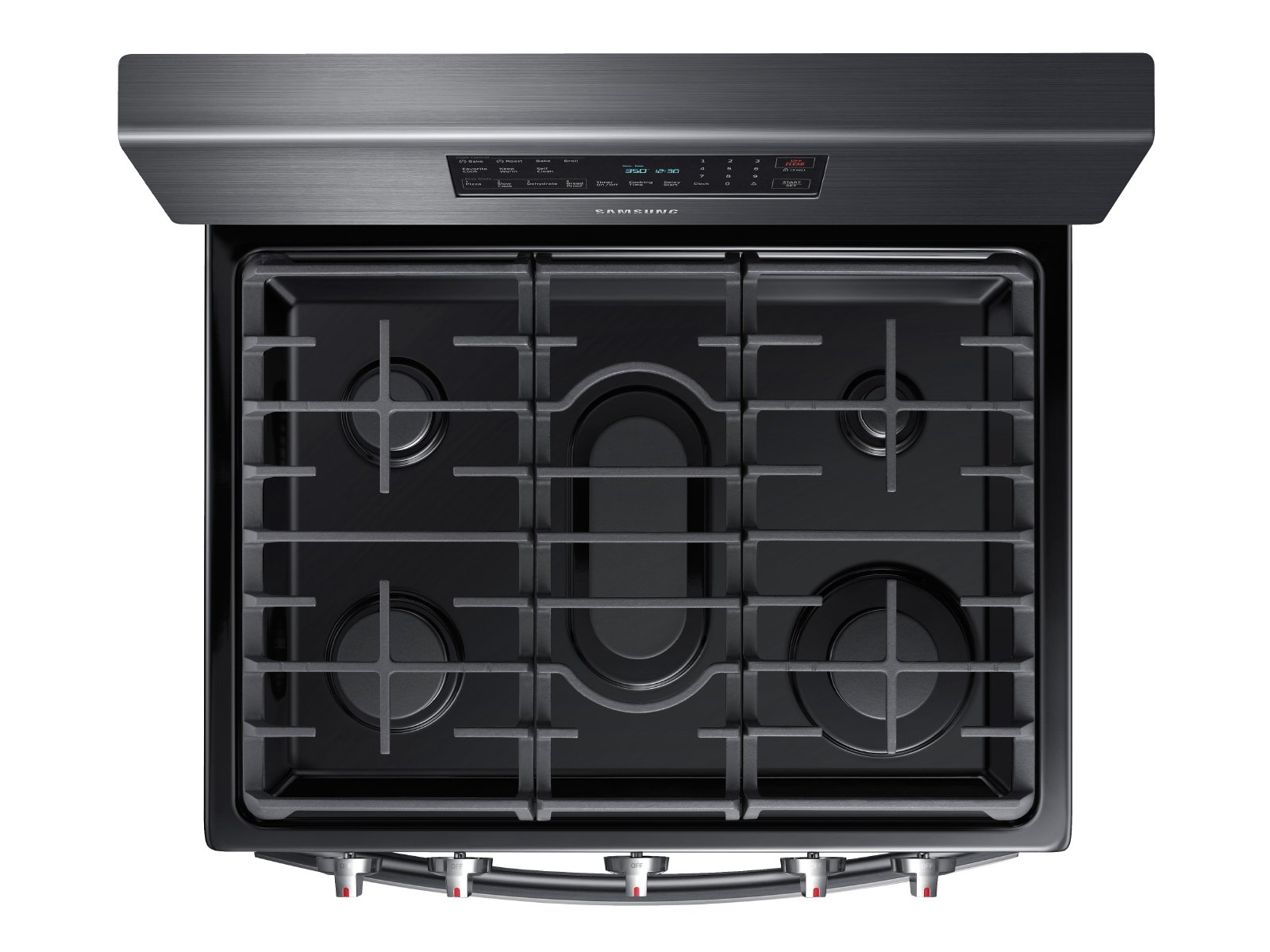 NX58R5601SG Samsung Gas Convection Range - Black Stainless Steel-3